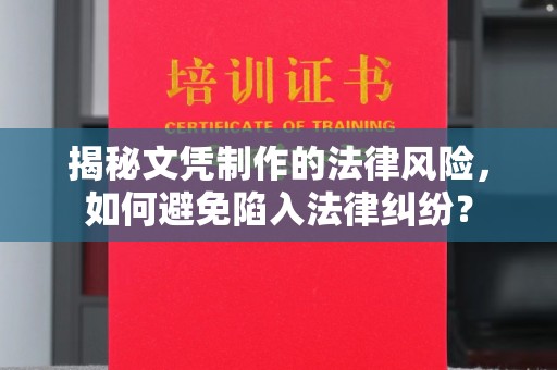 青岛揭秘文凭制作的法律风险，如何避免陷入法律纠纷？